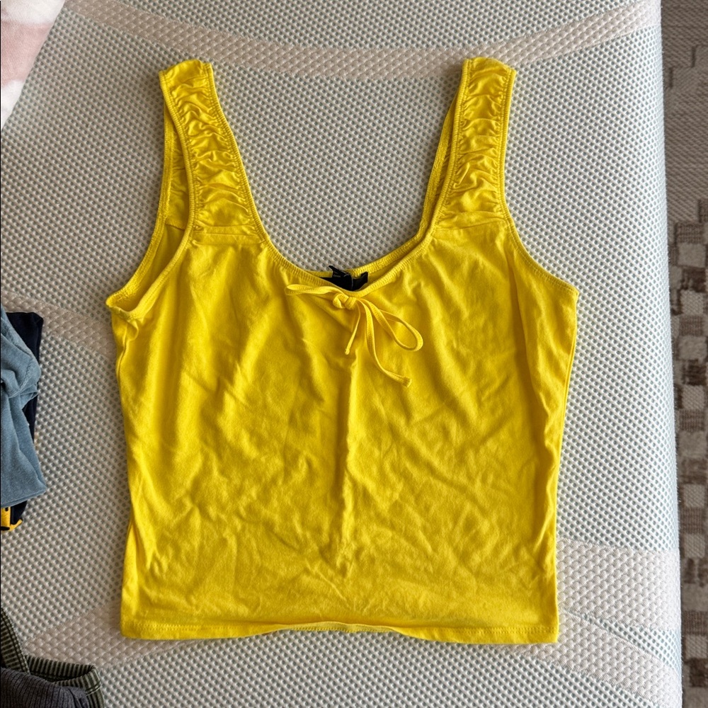Forever 21 Yellow Tank Top